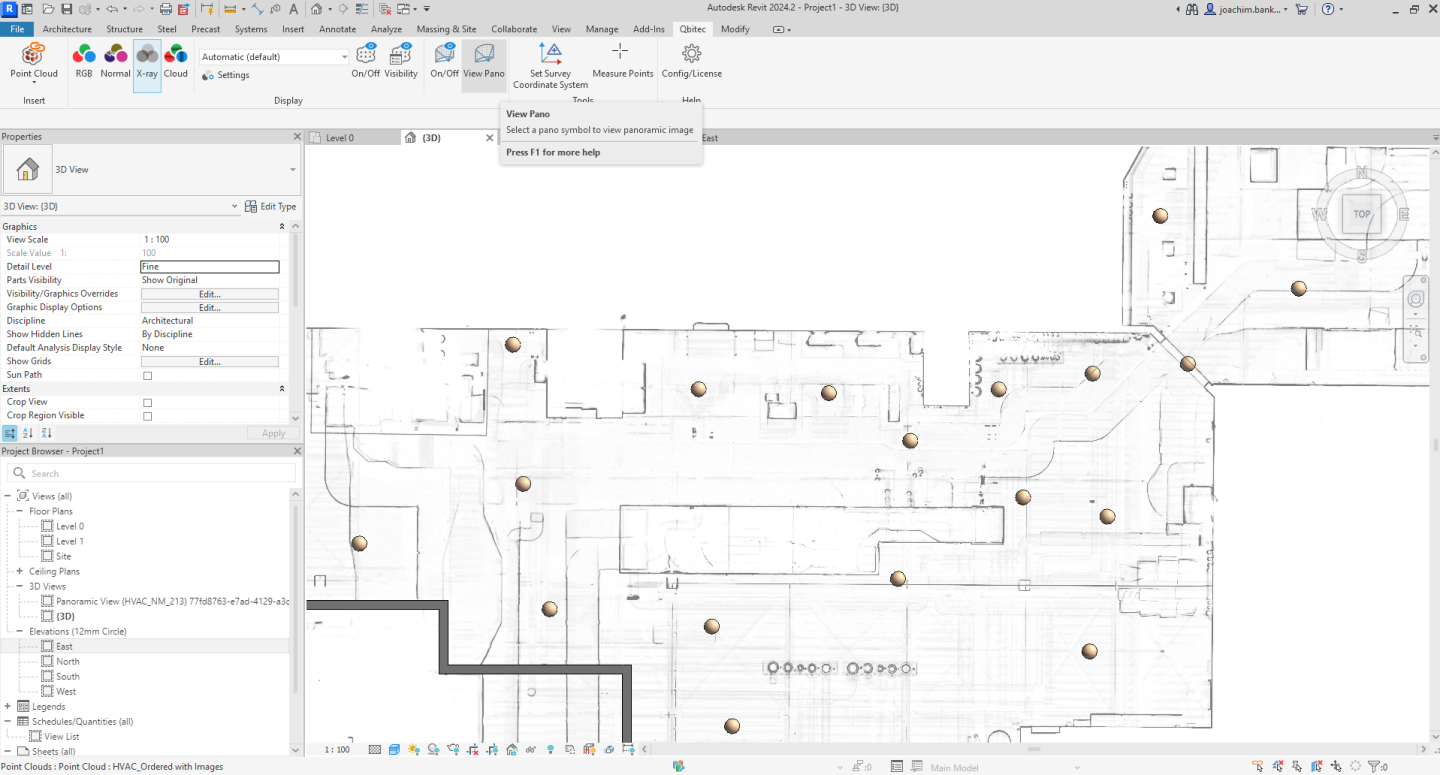 Remotepoint Revit Qbitec - Blog: Panorama images directly in Revit